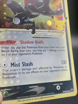 Pokemon Sword & Shield Promos Greninja Gold Star SWSH144 Promo Damaged Swirl - Image 2