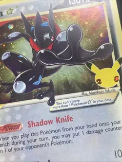 Pokemon Sword & Shield Promos Greninja Gold Star SWSH144 Promo Damaged Swirl - Image 3