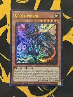 Yu-Gi-Oh! K9-04 Noroi Machine Effect ULTRA RARE 1st Edition DOOD-EN025 English - Image 3
