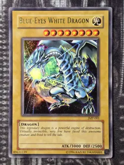 BLUE EYES WHITE DRAGON - Jump Promo Ultra Rare MP Moderate Play JMP-001 - Image 1