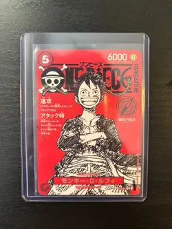 2025 One Piece Japanese Monkey D. Luffy Magazine Weekly Promo #ST21-014 - Image 3