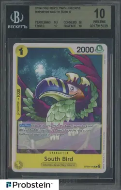 2024 One Piece Two Legends OP08-100 South Bird BGS 10 PRISTINE - Image 1