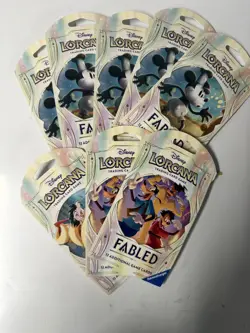 8x Packs, Fabled Disney Lorcana Sleeved Booster Pack - Image 1