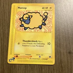 Pokemon Mareep Expedition Base Set 119/165 Common 40 HP Basic Regular Card - Image 1