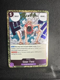 Event, [Monkey.D.Luffy using] Gear 2 OP11-080 R, foil, English, One Piece card 5 - Image 1