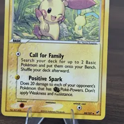 INK ERROR Plusle 44/107 Non Holo Uncommon EX Deoxys Pokemon Card 2005 LP - Image 2