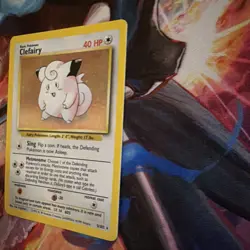 Pokemon TCG Clefairy Base Set Holo Unlimited Rare Card 5/102 LP/NM Condition - Image 4