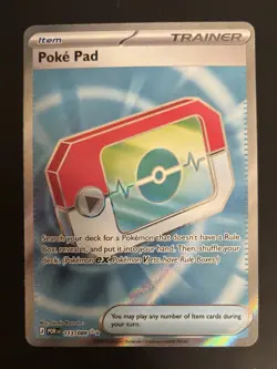 POKEMON TCG Perfect Order POKE PAD Full Art Trainer Card 113/088 - Image 2