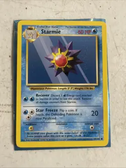 4th Print STARMIE - 64/102 - Base Set - 4th Print - 1999-2000 - Pokemon Card - - Image 1