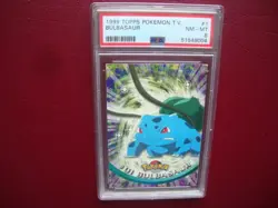 1999 Topps Pokemon T.v. Bulbasaur card # 1 Animation series 1 Psa 8 Nm/Mint - Image 1