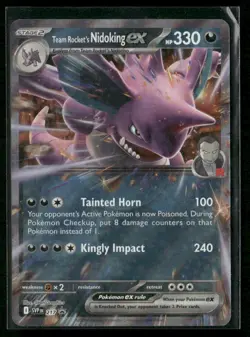 Team Rocket's Nidoking ex SV: Scarlet & Violet Promo Cards 217 Holo NM - Image 1