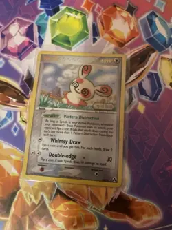 STAMPED Spinda 26/92 Legend Maker Reverse Holo Pokemon TCG Card - Image 1