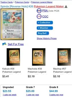 STAMPED Spinda 26/92 Legend Maker Reverse Holo Pokemon TCG Card - Image 3