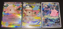 POKEMON TCG Perfect Order 3 Card Lot: MEGA CLEFABLE EX 103, CLEFAIRY IR 094/088 - Image 1