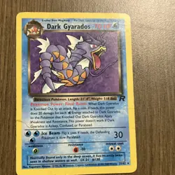 Pokemon Dark Gyarados Team Rocket 25/82 Rare 70 HP Stage 1 Regular Card - Image 1