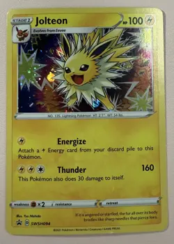 POKEOM TCG Jolteon SWSH094 SWSH: Sword & Shield Promo Cards Holo - Image 1