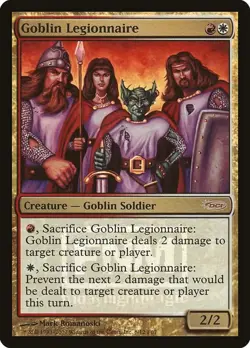 Goblin Legionnaire [Friday Night Magic 2007] Foil Near Mint - Image 1