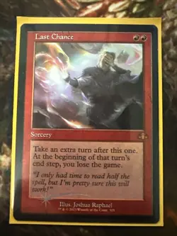 Last Chance - 325 - Mythic Retro Border - Foil - Dominaria Remastered - MTG - Image 1
