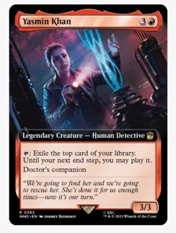 Yasmin Khan (Extended Art) | MTG WHO | EDH Doctor Who Companion | NEW NM+ - Image 1