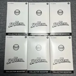Magic The Gathering MTG Marvel's Spider-Man Collector Booster Pack Lot Of 6 - Image 1