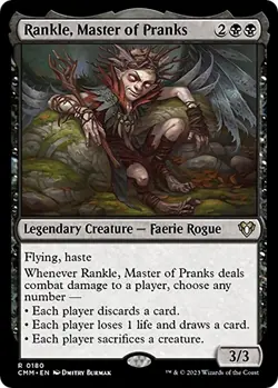 Rankle, Master of Pranks MTG NM Commander Masters Regular - Image 1