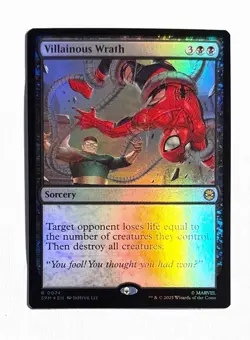 Villainous Wrath ~ Magic MTG Spider-Man ~ Foil #0074 - Image 1