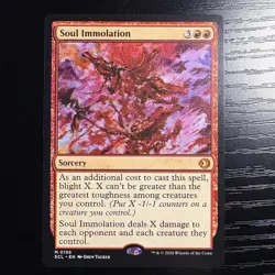 Soul Immolation Mythic Regular MTG Lorwyn Eclipsed #156 NM - Image 1