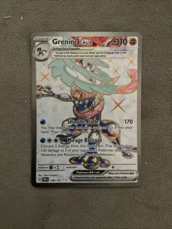Greninja ex 198/167 Pokemon TCG Twilight Masquerade Ultra Rare NM - Image 1