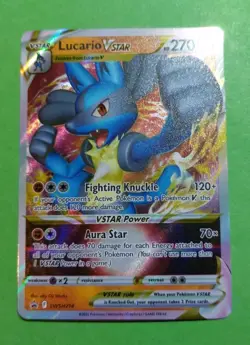Lucario VSTAR SWSH214 SWSH: Sword & Shield Promo Holo Pokemon, LP - Image 1