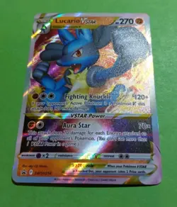 Lucario VSTAR SWSH214 SWSH: Sword & Shield Promo Holo Pokemon, LP - Image 2