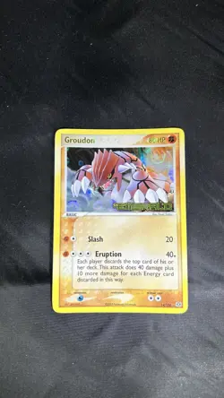 Pokemon EX EMERALD - #14/106 Groudon - Reverse Holo - ENG - MP/LP - Image 1