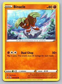 Pokemon TCG SWSH02: Rebel Clash Binacle 103/192 - Image 1