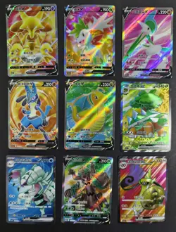 Lot 9 SR Dragonite Lucario Alakazam Super Rare Pokemon Chinese TCG Holo NE40 - Image 1