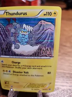 Thundurus 50/113 Legendary Treasures Holo 2013 MP Pokemon TCG - Image 3