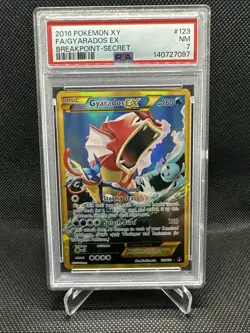 Pokemon Gyarados EX XY Breakpoint Secret Rare Full Art #123 PSA 7 - Image 1
