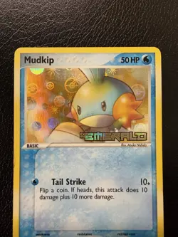Pokemon TCG Mudkip 56/106 ex Emerald Reverse Holo Stamped MP - Image 2