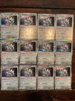 (12) Pokemon TCG Klinklang 101/142 Holo & Reverse Holo LOT! Stellar Crown - Image 1