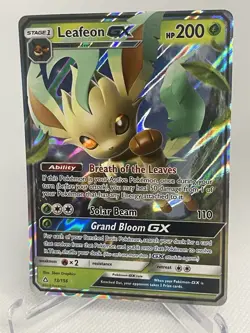 Pokemon TCG Sun & Moon: Ultra Prism Leafeon GX - 13/156 NM - Image 1