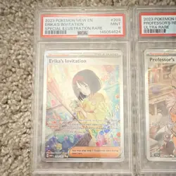 Pokemon TCG Trainer Lot (4) - Erika's Invitation, Drayton, Prof Res, Lillie’s De - Image 2