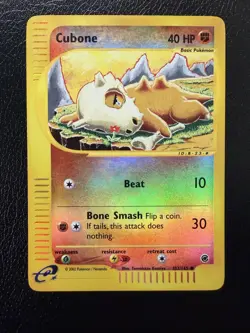 Pokemon TCG Cubone 103/165 Expedition Base Set Reverse Holo LP/MP - Image 1