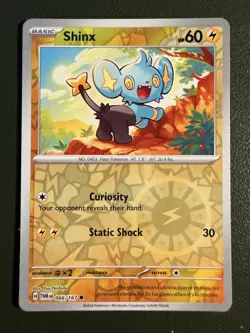 Pokemon TCG Shinx 66/167 SV6 Twilight Masquerade Reverse Holo NM - Image 1
