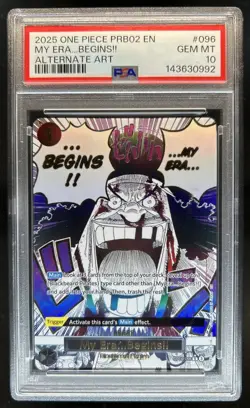 2025 One Piece The Best Vol. 2 My Era...Begins!! SP Alt Art #OP09-096 PSA 10 - Image 1