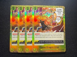 Flame Dragon King Playset - ST13-007 x4 - Starter Deck 13 - One Piece TCG - Image 2