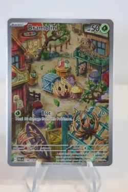Pokemon Bramblin 198/193 Paldea Evolved Full Art Holo Illustration Rare Card - Image 1
