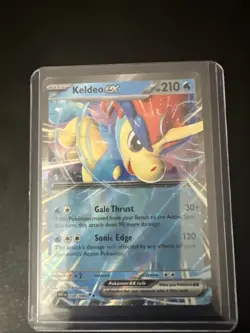 POKEMON KELDEO EX 030/086 DOUBLE RARE HOLOFOIL WHITE FLARE NM CARD - Image 1