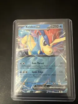 POKEMON KELDEO EX 030/086 DOUBLE RARE HOLOFOIL WHITE FLARE NM CARD - Image 3