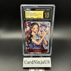 CGC 10 PRISTINE Nico Robin ST01-008 C 25th Edition Parallel ONE PIECE Card Game - Image 1