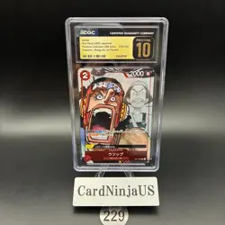 CGC 10 PRISTINE Usopp Parallel ST01-002 C 25th Edition ONE PIECE Card Game 229 - Image 1