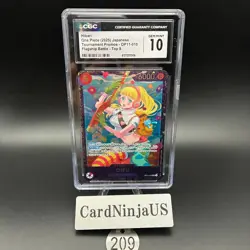 CGC 10 GEM MINT Hibari OP11-010 SR Flagship Battle Prize - ONE PIECE Card Game - Image 1