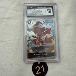 CGC 10 GEM MINT Monkey D Luffy P-075 Premium Card Collection (Best Selection 21 - Image 1